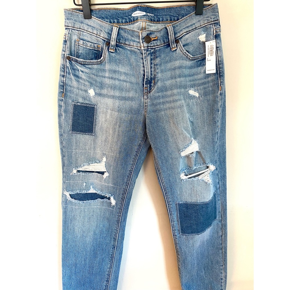 Distressed Boyfriend Jeans